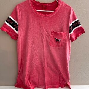 Distressed T-Shirt with Pocket by PINK Victoria's Secret